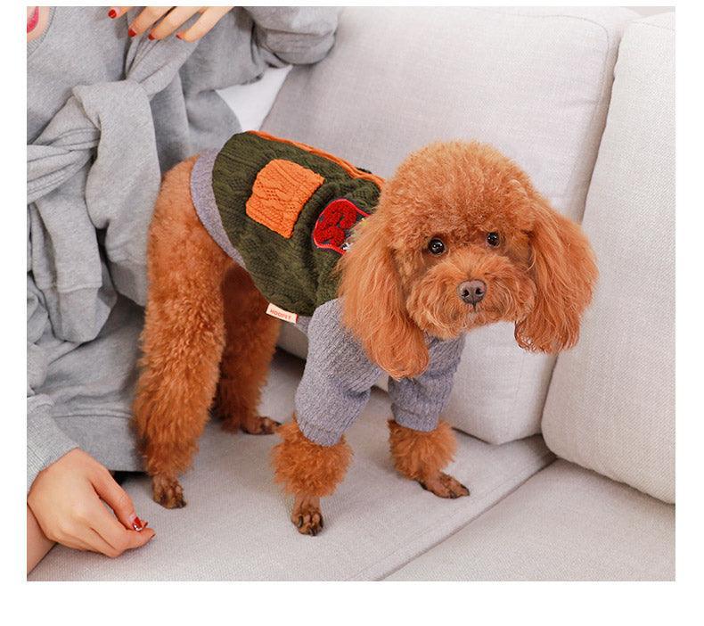 Cozy Cotton Dog Sweater - Dog Hugs Cat