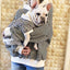 Cozy Cotton Sweatshirt For Fashionable Small Dogs - Dog Hugs Cat