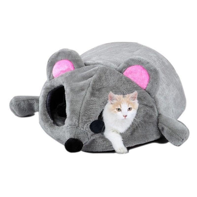 Cozy Critter Haven: Windproof Warm Cartoon Cats Dogs Kennel - Dog Hugs Cat