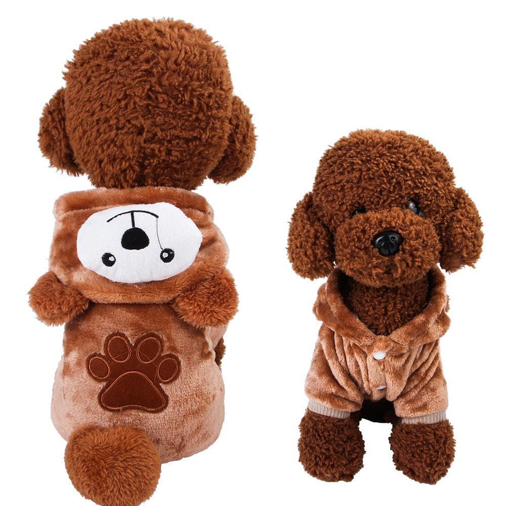 Cozy Critter Transfiguration Pet Clothes - Transform Your Pup Into An Elk, Cow, Dinosaur, Pig, Frog, Koala, Rabbit, Brown Bear, Chicken, Lion, Shark, Lucky Cat, Crocodile, Or Tiger! - Dog Hugs Cat