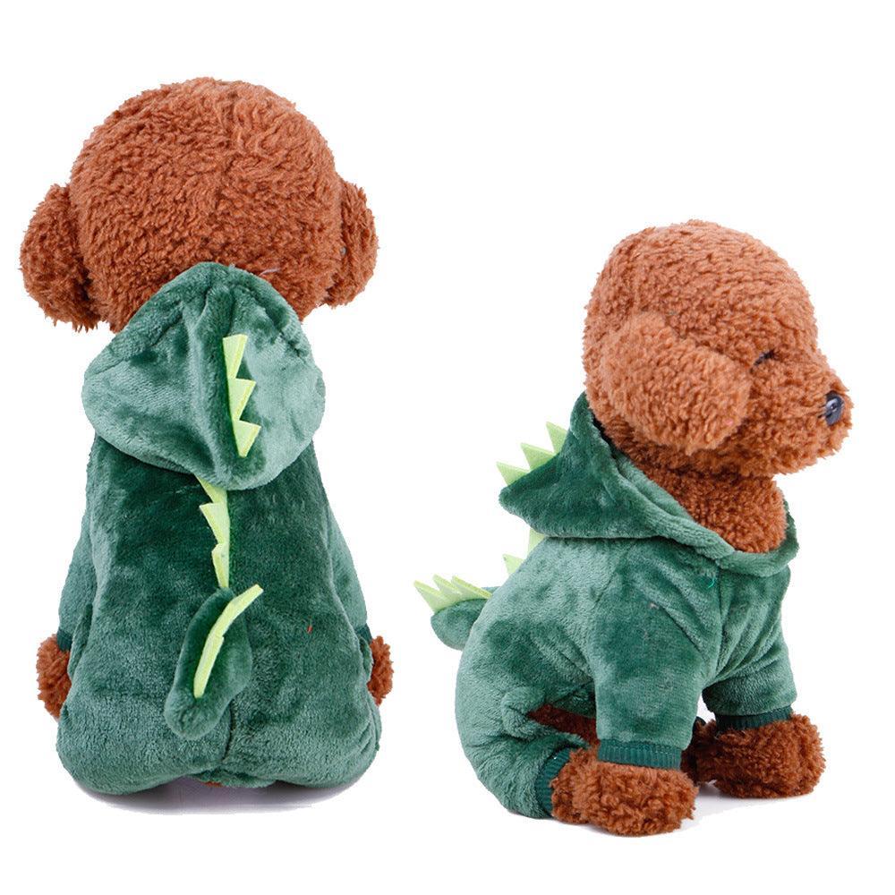 Cozy Critter Transfiguration Pet Clothes - Transform Your Pup Into An Elk, Cow, Dinosaur, Pig, Frog, Koala, Rabbit, Brown Bear, Chicken, Lion, Shark, Lucky Cat, Crocodile, Or Tiger! - Dog Hugs Cat