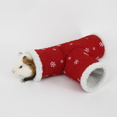 Cozy Critter Winter Retreat: Three - Channel Hamster Hedgehog Sleeping Bag - Dog Hugs Cat