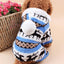 Cozy Fawn Snowflake Dog Sweater With Fur Ball Accents - Dog Hugs Cat