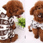 Cozy Fawn Snowflake Dog Sweater With Fur Ball Accents - Dog Hugs Cat