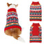 Cozy Festive Red Pet Sweater For Autumn & Christmas - Dog Hugs Cat