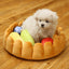 Cozy Fruit Tart Pet Bed - A Sweet Retreat For Your Furry Friends - Dog Hugs Cat