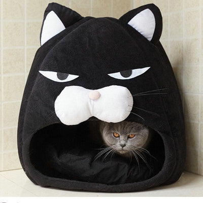 Cozy Haven Cat Bed: Plush Nest For Your Feline Friend - Dog Hugs Cat