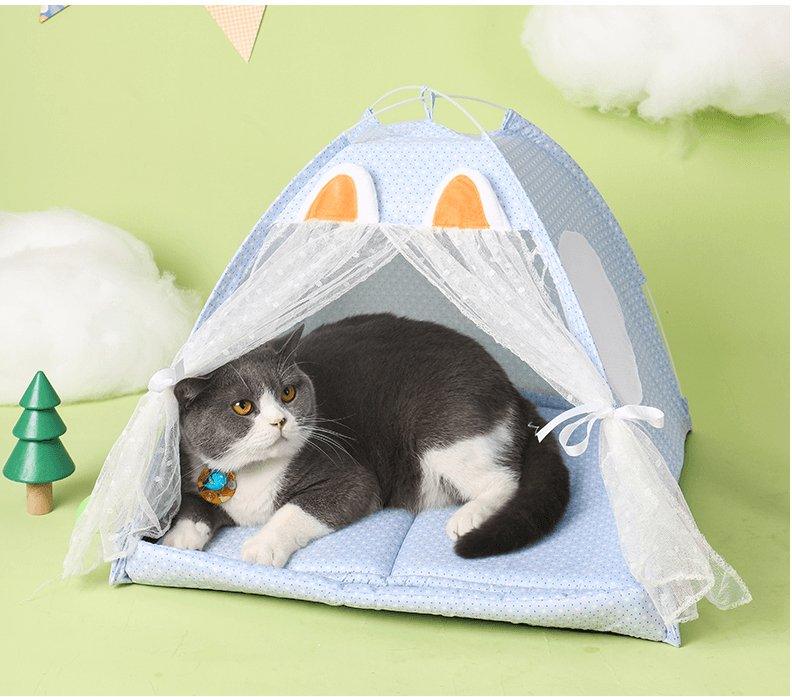 Cozy Haven Cat Bed - The Perfect Retreat For Your Feline Friend - Dog Hugs Cat