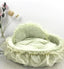 Cozy Haven Lace Pet Bed - Dog Hugs Cat