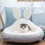 Cozy Haven Pet Nest - All - Season Cat House And Small Dog Kennel - Dog Hugs Cat