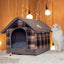 Cozy Haven Pet Retreat - The Ultimate Four - Seasons Pet House - Dog Hugs Cat