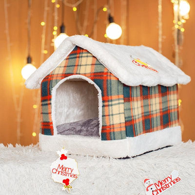 Cozy Haven Pet Retreat - The Ultimate Four - Seasons Pet House - Dog Hugs Cat