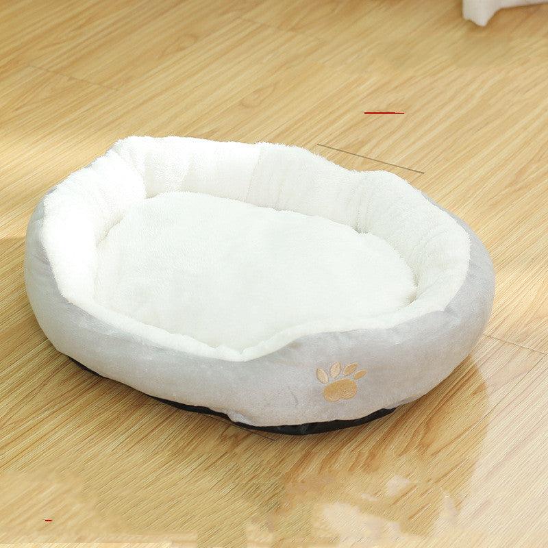 Cozy Haven Removable And Washable Round Pet Kennel - Dog Hugs Cat