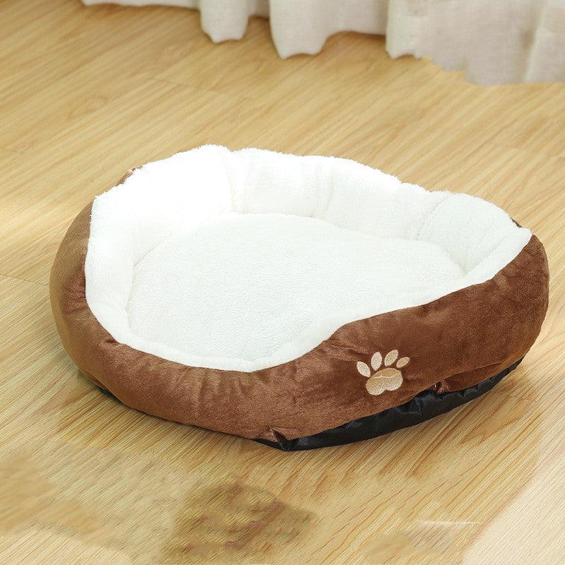 Cozy Haven Removable And Washable Round Pet Kennel - Dog Hugs Cat