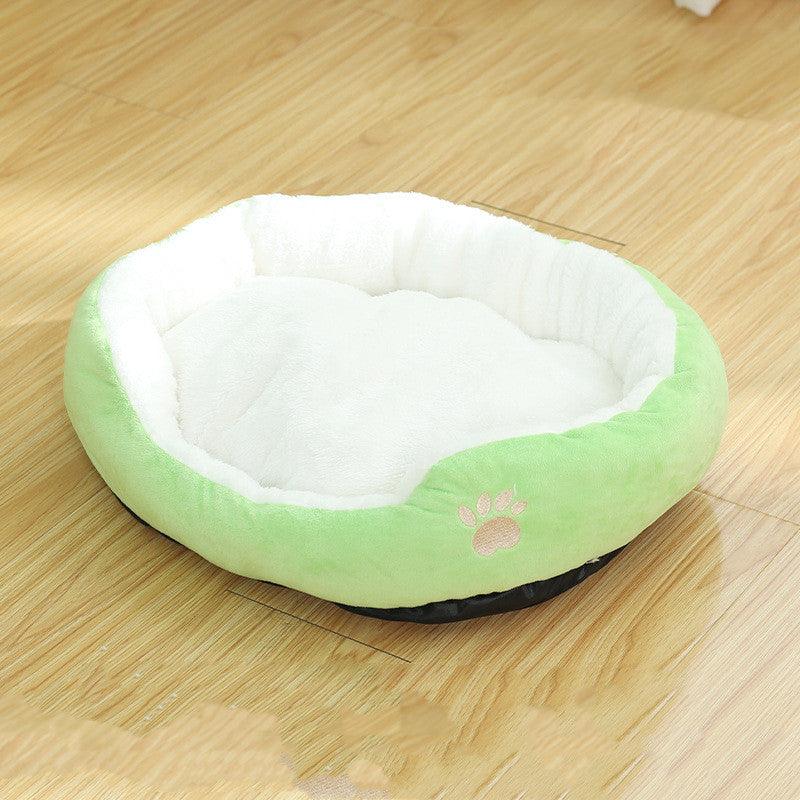 Cozy Haven Removable And Washable Round Pet Kennel - Dog Hugs Cat