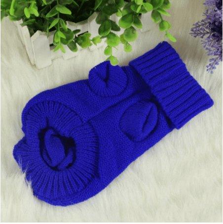 Cozy Knitted Wool Dog Sweater - Dog Hugs Cat