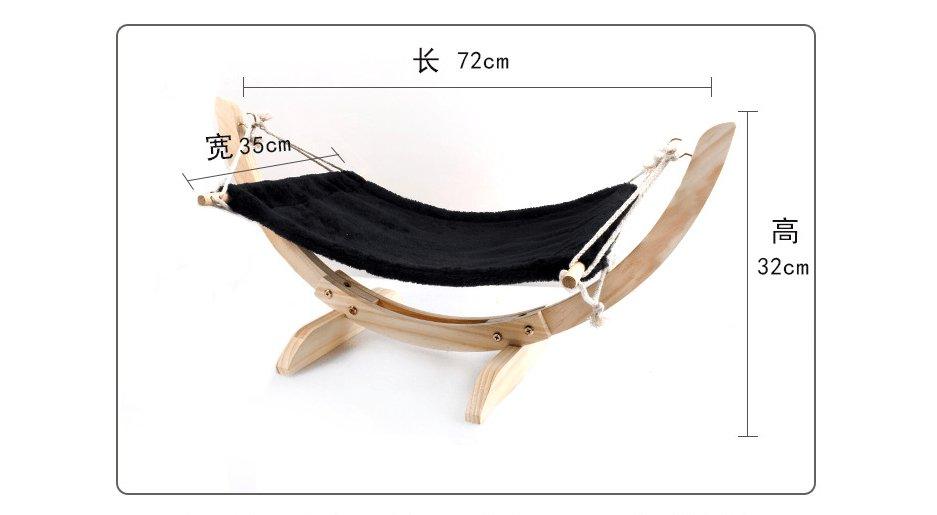 Cozy Paws Wooden Cat Hammock Bed - The Perfect Pet Haven! - Dog Hugs Cat