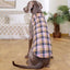 Cozy Plaid Zipper Down Jacket For Winter Pets - Dog Hugs Cat