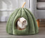 Cozy Pumpkin Pet Cuddle Cave - The Perfect Winter Retreat For Your Furry Friend - Dog Hugs Cat
