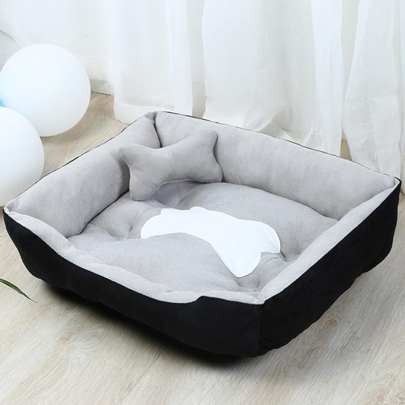 Cozy Retreat Large Dog Bed - Dog Hugs Cat