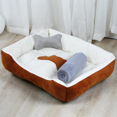 Cozy Retreat Large Dog Bed - Dog Hugs Cat