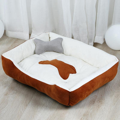 Cozy Retreat Large Dog Bed - Dog Hugs Cat