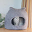 Cozy Retreat: Removable And Washable Semi - Closed Cat Bed For Autumn And Winter - Dog Hugs Cat