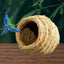 Cozy Straw Haven: Hand - Woven Warm Bird Nest - Dog Hugs Cat