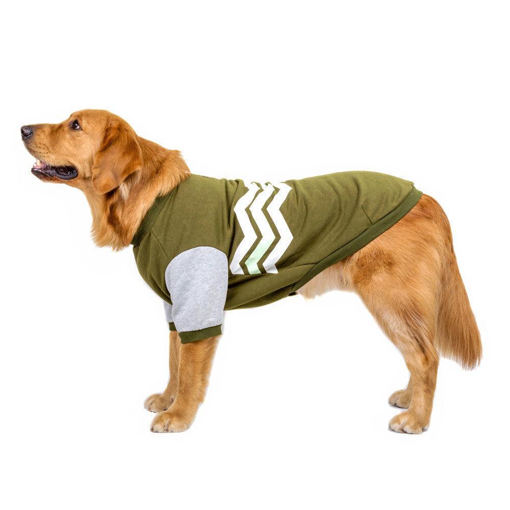 Cozy Striped Hooded Dog Sweater - Dog Hugs Cat