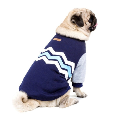 Cozy Striped Hooded Dog Sweater - Dog Hugs Cat