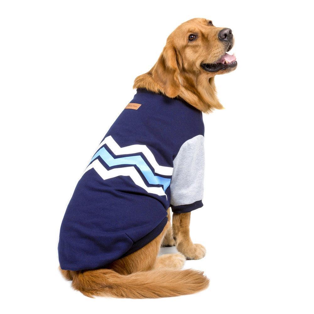 Cozy Striped Hooded Dog Sweater - Dog Hugs Cat