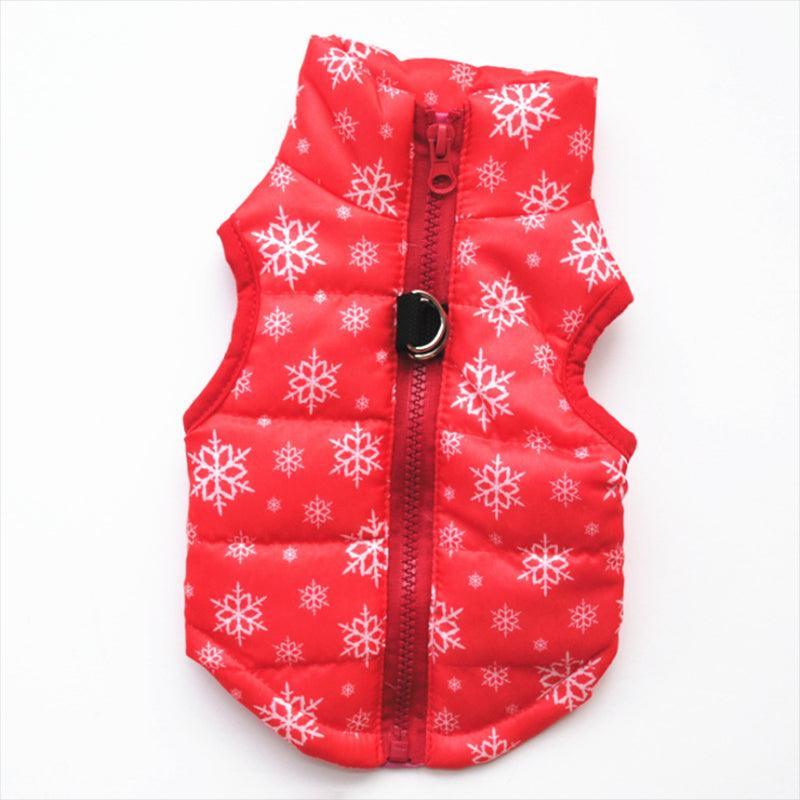 Cozy Striped Pet Jacket With Traction Buckle - Perfect For Autumn And Winter! - Dog Hugs Cat