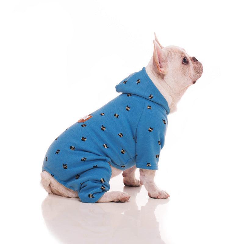 Cozy Velvet Pet Hoodie - Dog Hugs Cat