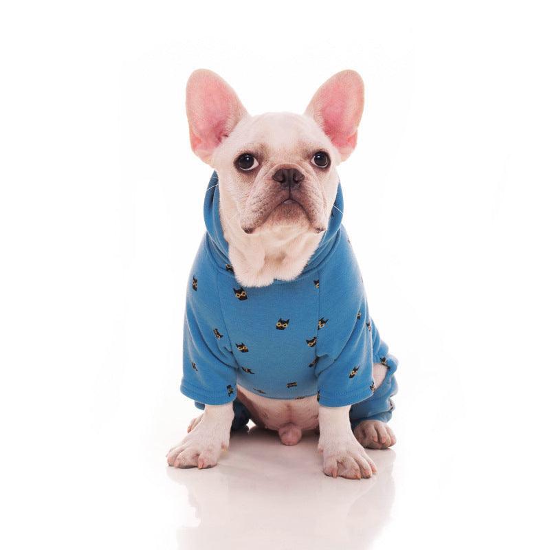 Cozy Velvet Pet Hoodie - Dog Hugs Cat