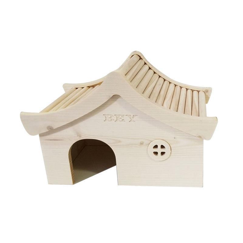 Cozy Woodland Retreat For Small Pets - Dog Hugs Cat