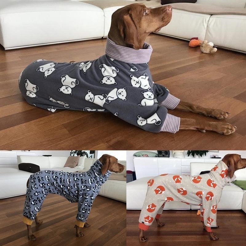 Cozycanine High Collar Printed Pet Four - Legged Suit - Dog Hugs Cat