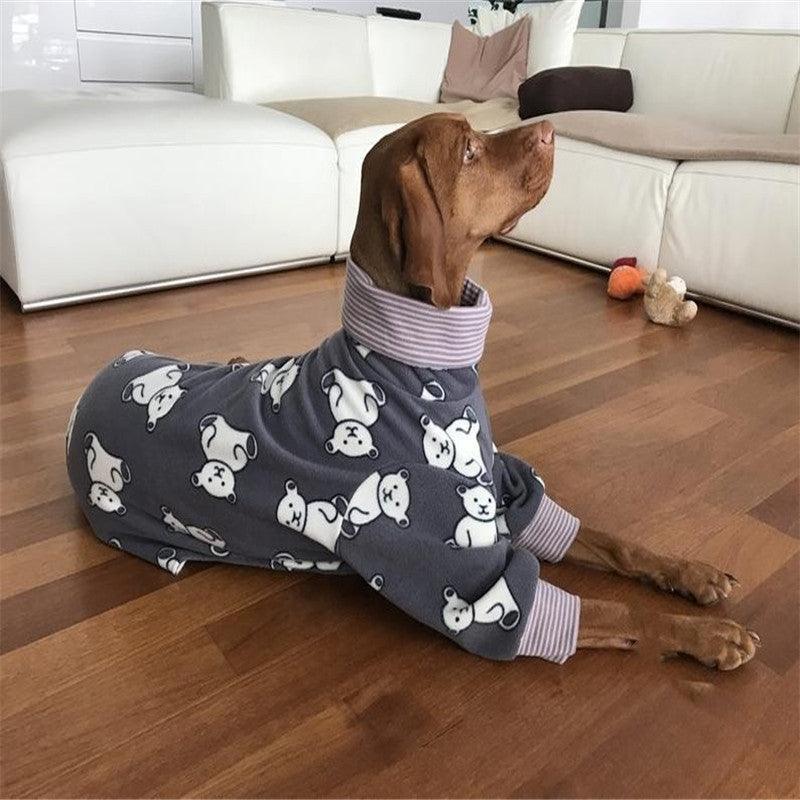 Cozycanine High Collar Printed Pet Four - Legged Suit - Dog Hugs Cat