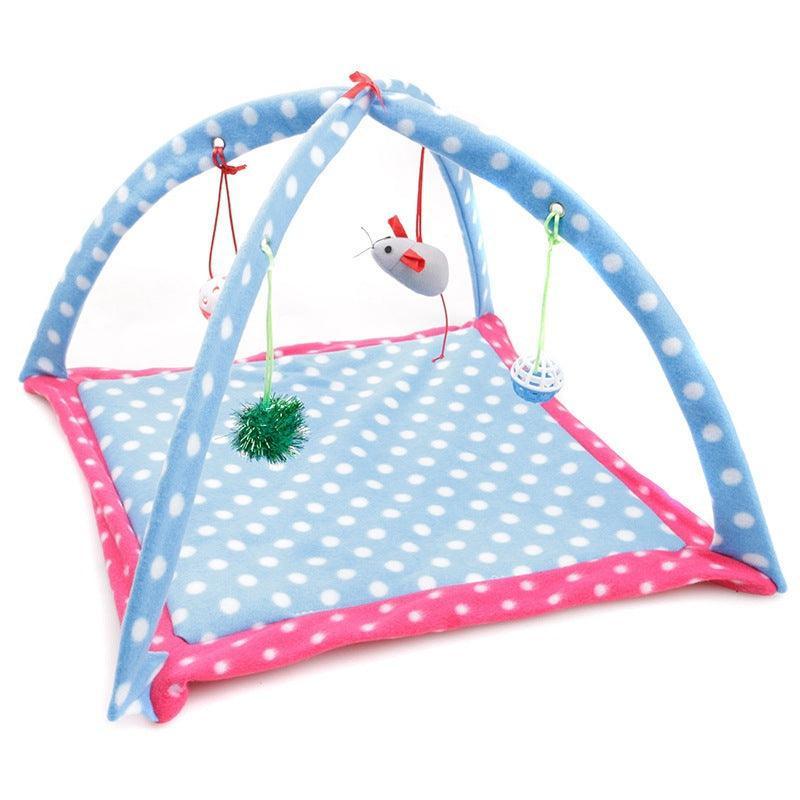 Cozycat Foldable Cartoon Cat Play Tent Hammock: The Ultimate Cat Haven - Dog Hugs Cat