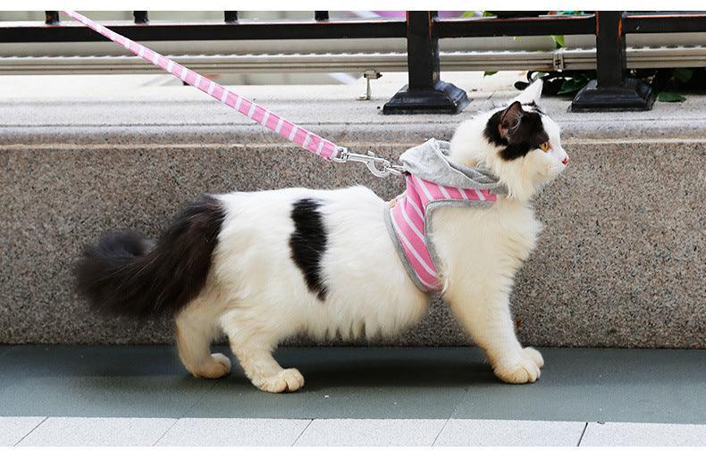 Cozycat Hooded Vest Leash & Harness Combo - Dog Hugs Cat