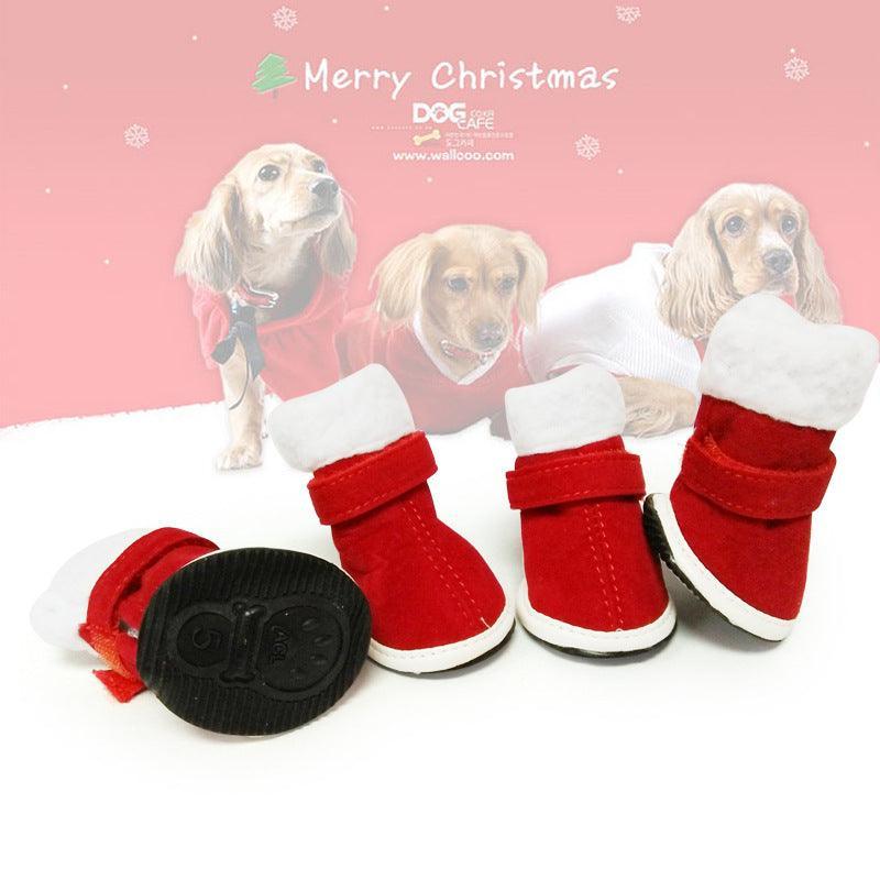 Cozypaws Festive Furry Footwear - Dog Hugs Cat