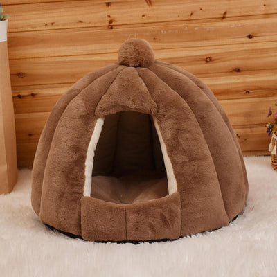 Cozypaws Plush Cat Litter Kennel - Dog Hugs Cat