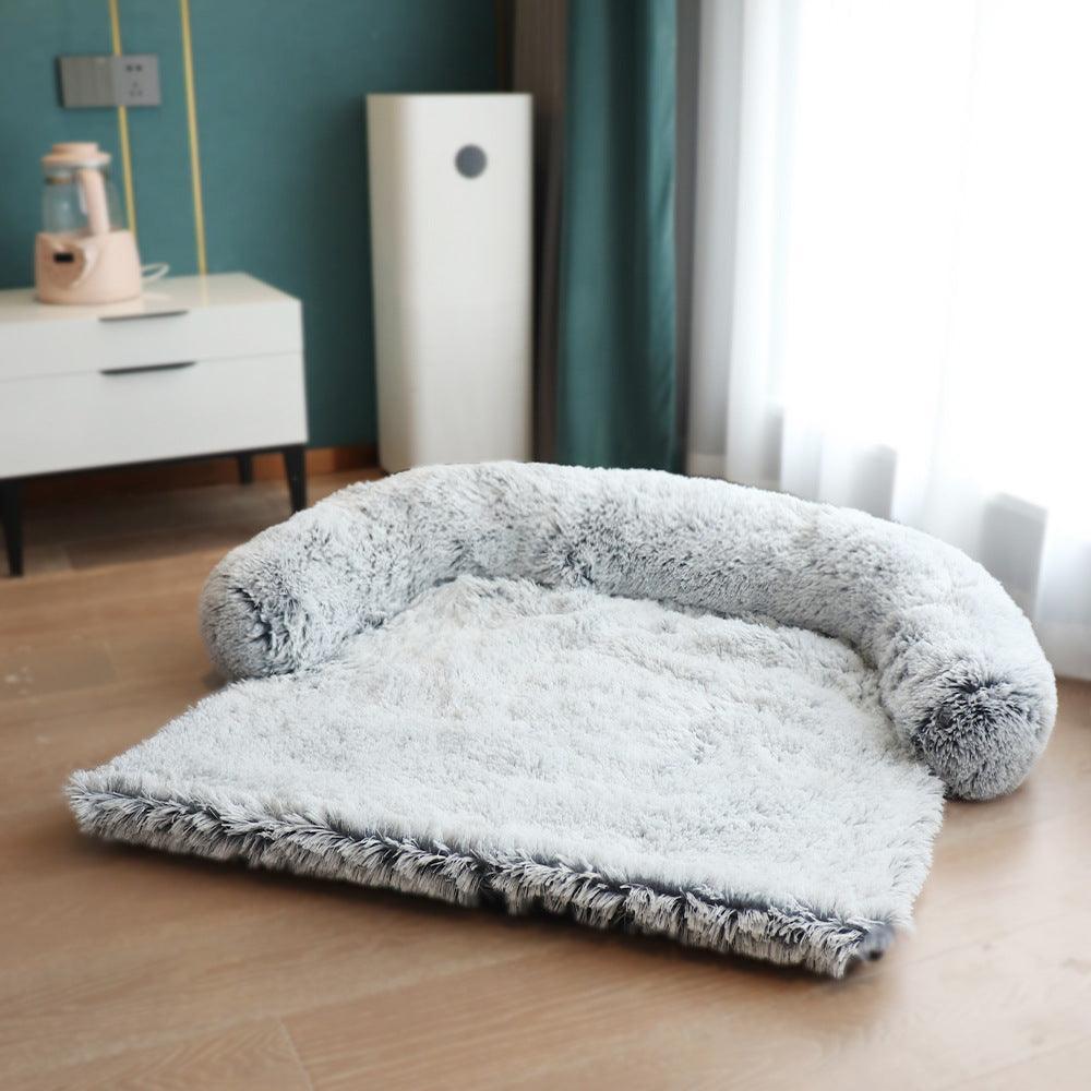 Cozypaws Removable Pet Dog Mat - Luxuriously Soft Sofa Dog Bed - Dog Hugs Cat