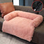 Cozypaws Removable Pet Dog Mat - Luxuriously Soft Sofa Dog Bed - Dog Hugs Cat