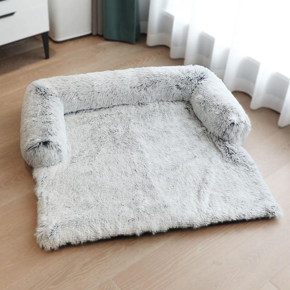 Cozypaws Removable Pet Dog Mat - Luxuriously Soft Sofa Dog Bed - Dog Hugs Cat