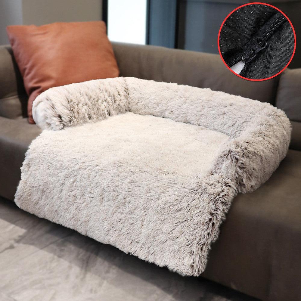 Cozypaws Removable Pet Dog Mat - Luxuriously Soft Sofa Dog Bed - Dog Hugs Cat