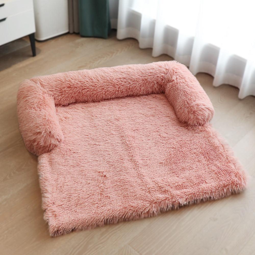 Cozypaws Removable Pet Dog Mat - Luxuriously Soft Sofa Dog Bed - Dog Hugs Cat