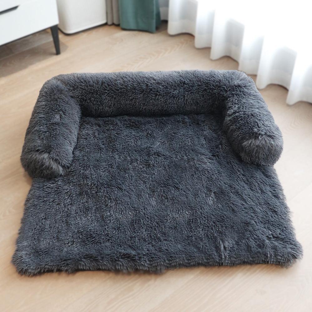 Cozypaws Removable Pet Dog Mat - Luxuriously Soft Sofa Dog Bed - Dog Hugs Cat