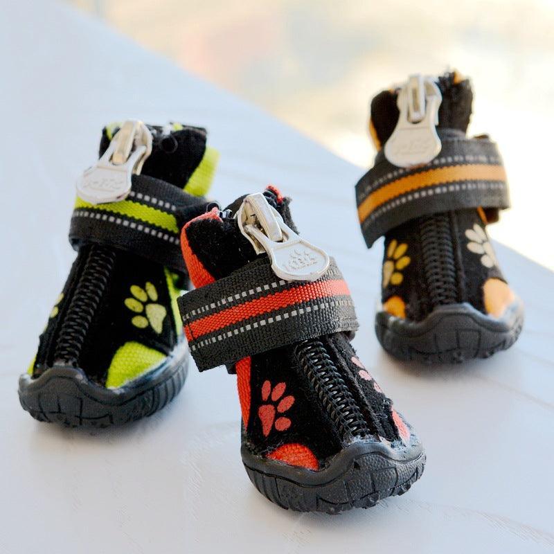 Cozyprint Suede Cotton Shoes For Medium And Large Dogs - Dog Hugs Cat