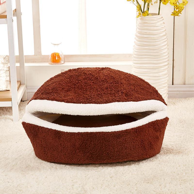 Cozyshell Pet Nest - The Ultimate Removable Cat Litter Dog Kennel - Dog Hugs Cat