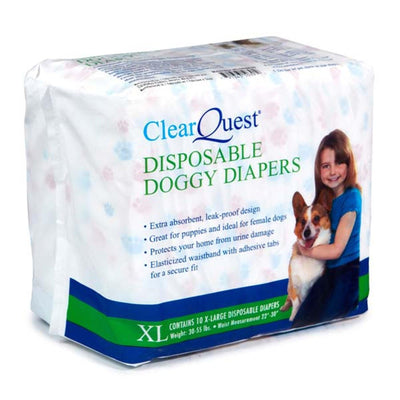 CQ Large Disposable Dog Diapers - Dog Hugs Cat